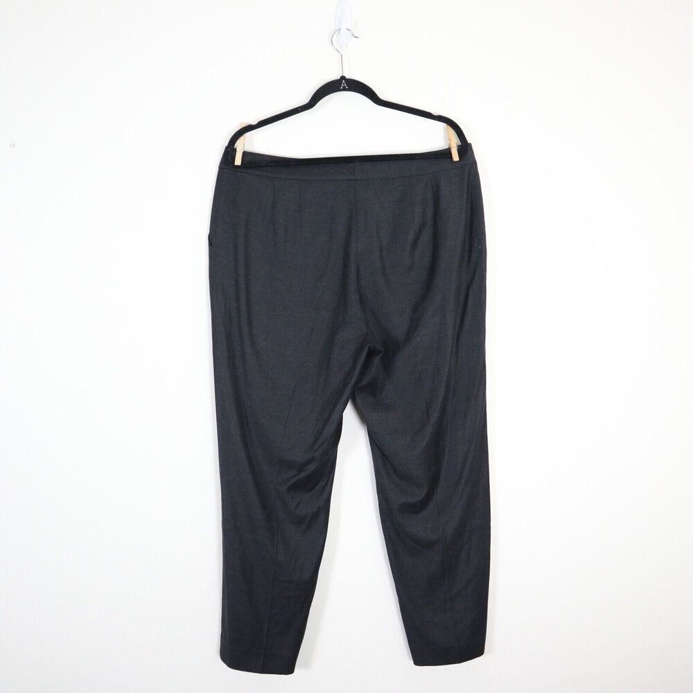 St John Size 14 Soft Flannel Trousers Fall 2011 Slim Straight Leg Pants Gray - Picture 8 of 10